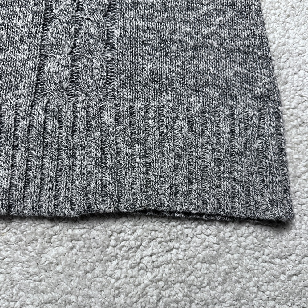 St. John's Bay Gray Cotton Blend Cable Knit Sleeveless Sweater Vest XL. EUC! - Picture 7 of 7